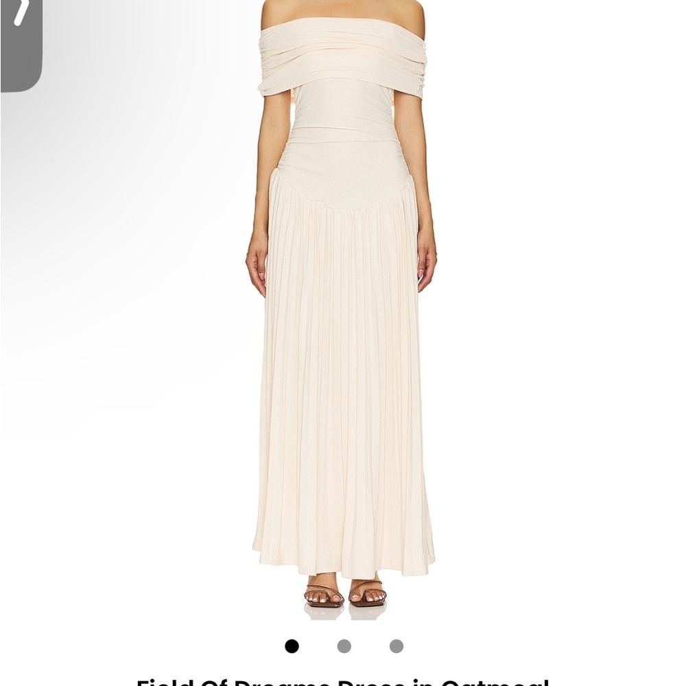 Lioness Strapless Cream Maxi Dress